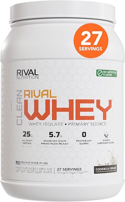 Rival Clean Whey Natural Cookies & Cream by Rival Nutrition