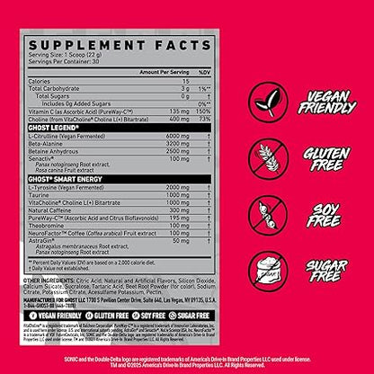 Legend PreWorkout Sonic Cherry Limeade by Ghost