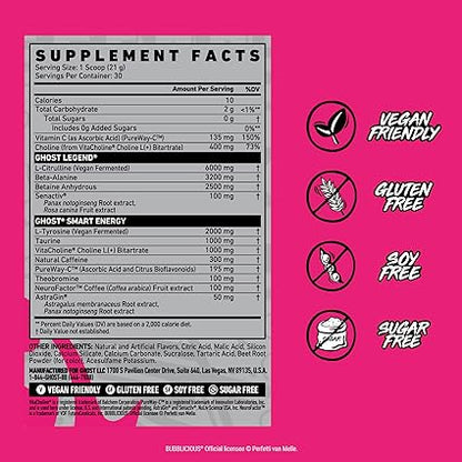 Legend PreWorkout Bubblicious Strawberry Splash by Ghost