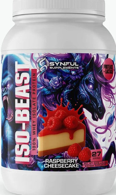 Iso-Beast Protein Raspberry Cheesecake by Synful Supplements