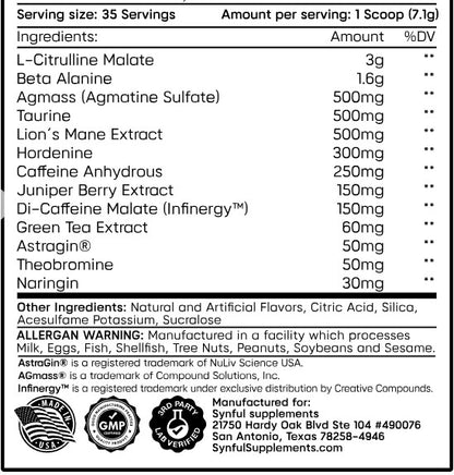 Beast PreWorkout Watermelon by Synful Supplements