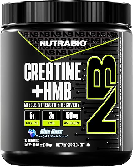 Creatine + HMB Blue Razz Powder by NutraBio