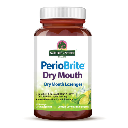 Periobrite Dry Mouth Lozenges Lemon Lime Mint by Nature's Answer
