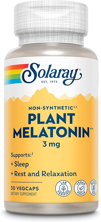 Plant Melatonin 3mg Capsules by Solaray