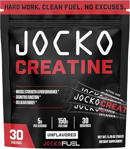 Jocko Creatine Unflavored Stick Packs