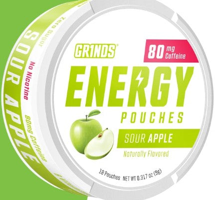 Energy Pouches Sour Apple by Grinds