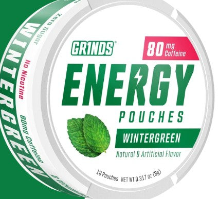 Energy Pouches Wintergreen by Grinds