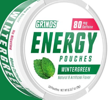 Energy Pouches Wintergreen by Grinds