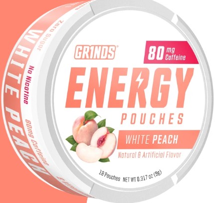 Energy Pouches White Peach by Grinds