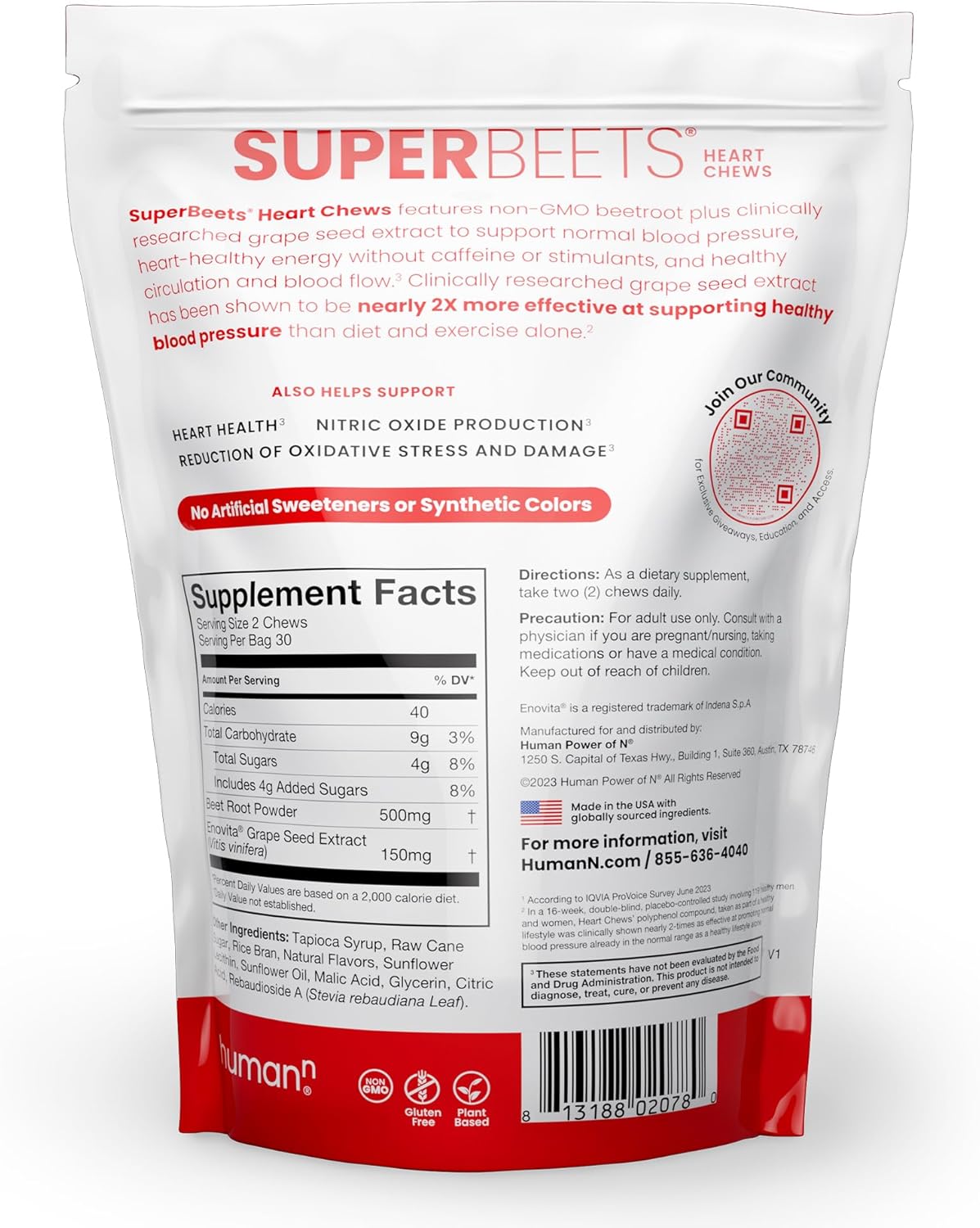 Super Beets Heart Chews by Humann