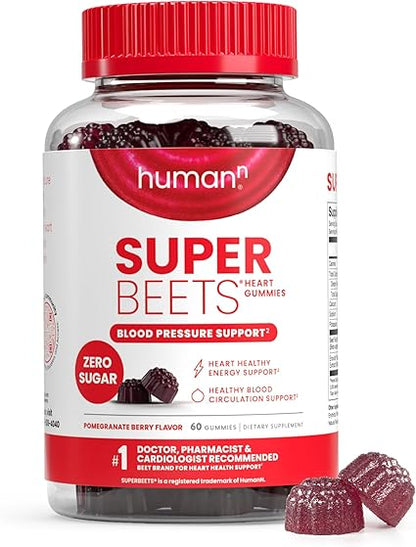 Super Beets Heart Zero Sugar Gummies by Humann