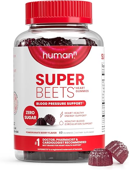 Super Beets Heart Zero Sugar Gummies by Humann