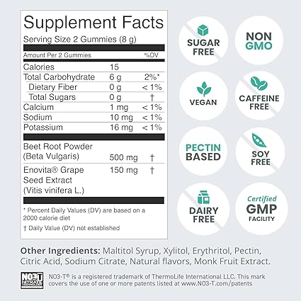 Super Beets Heart Zero Sugar Gummies by Humann