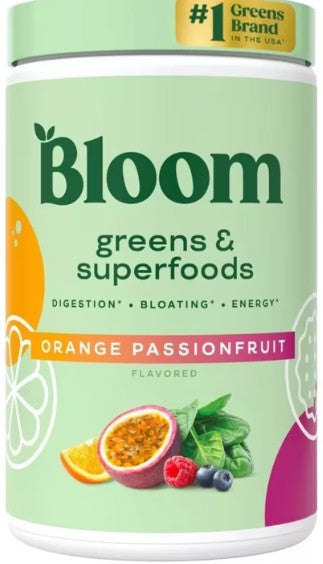 Greens& Superfood Orange Passionfruit Powder by Bloom Nutrition