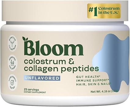 Colostrum & Collagen Unflavored Powder by Bloom Nutrition