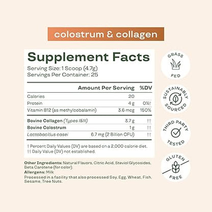 Colostrum & Collagen Orange Cream Powder by Bloom Nutrition