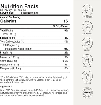 Super Beets Heart Black Cherry Powder by Humann