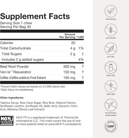 Super Beets Memory & Focus Support Soft Chews by Humann