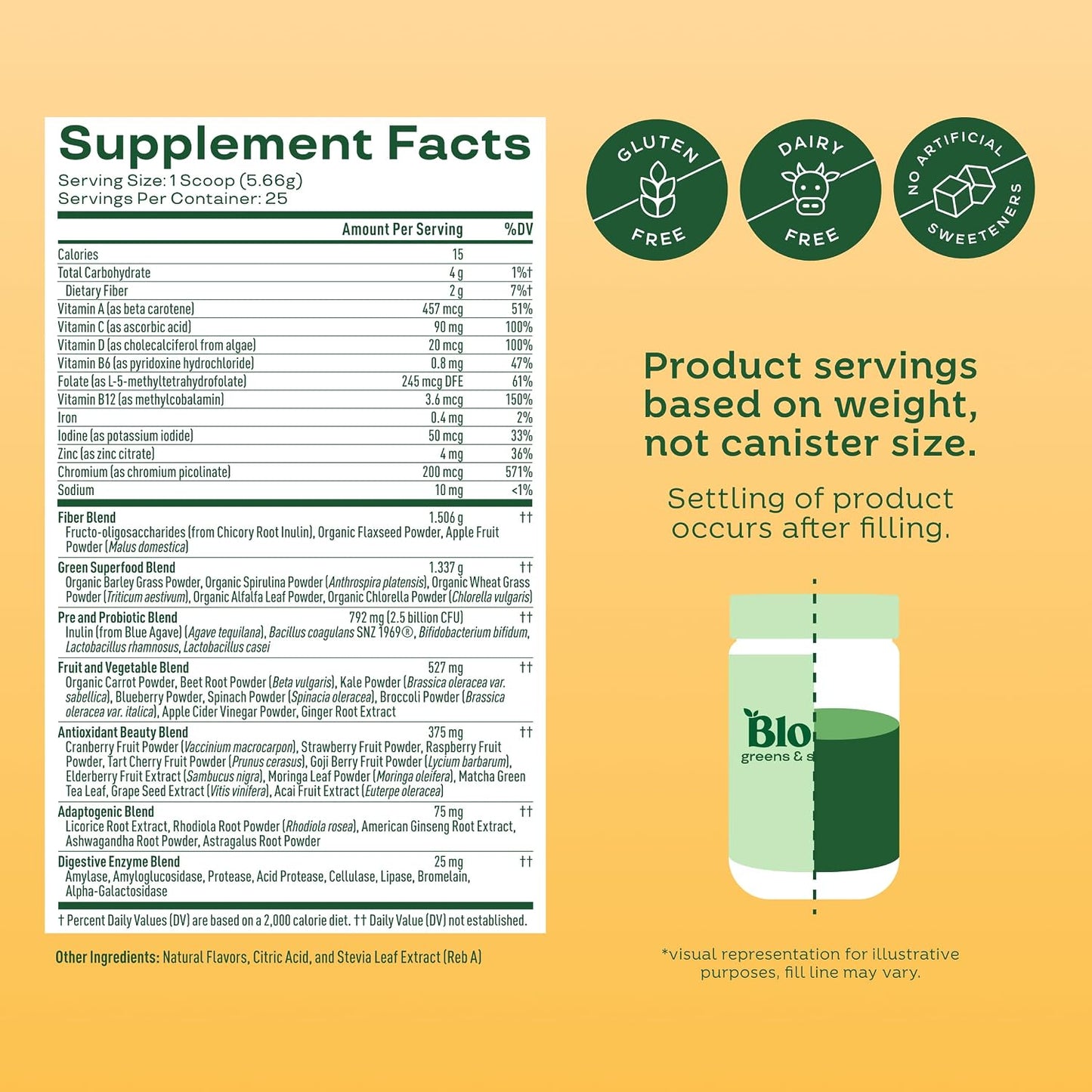 Greens & Superfoods Mango Powder by Bloom Nutrition