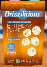 Birthday Cake Rice Cake Bites by Drizzilicious