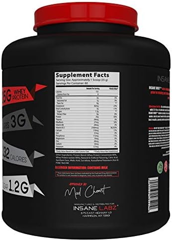 Insane Whey Protein Strawberry by Insane Labz
