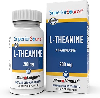 L-Theanine 200mg Quick Dissolve Tablets by Superior Source