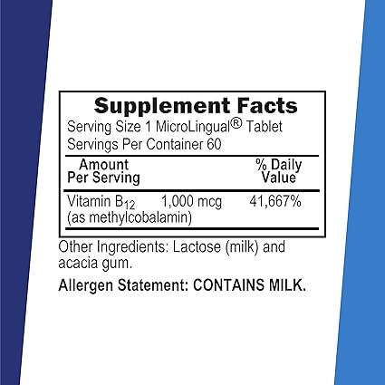 No Shot Methyl B12 1000mcg Quick Dissolve Tabs by Superior Source