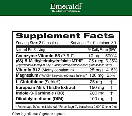 Estrogen Detox and Balance Capsules by Emerald Labs