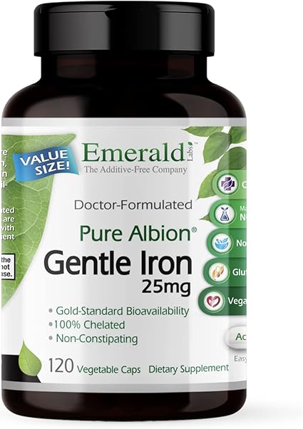 Gentle Iron 25mg Capsules by Emerald Labs