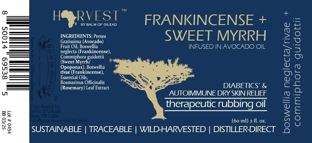 Frankinsence + Sweet Myrrh Therapeutic Rubbing Oil by Balm of Gilead