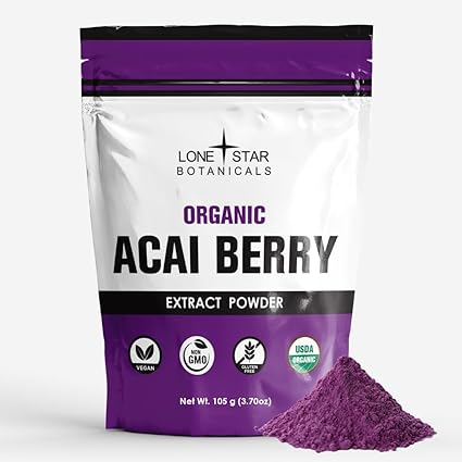 Organic Acai Berry Powder by Lone Star Botanicals