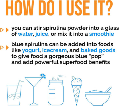 Organic Blue Spirulina Powder by Lone Star Botanicals