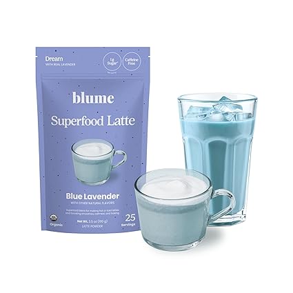 Superfood Latte Blue Lavender by Blume