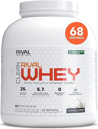 Clean Rival Whey Natural Cookies & Cream by Rival Nutrition