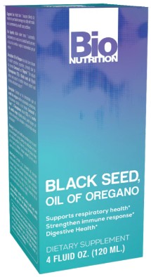 Black Seed Oil with Oregano Oil Liquid by Bio Nutrition