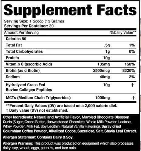 Collagen Peptides Cafe Series White Chocolate Mocha by MuscleSport