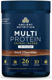 Multi Protein Animal Based + Creatine Dark Chocolate by Ancient Nutrition