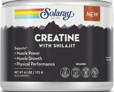 Creatine with Shilajit Unflavored Powder by Solaray