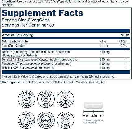 Testosterone Support Capsules by Solaray