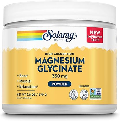 Magnesium Glycinate Unflavored Pwder by Solaray
