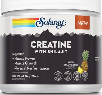 Creatine with Shilajit Pineapple Powder by Solaray