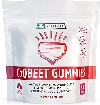 CoQBeet Huckleberry Gummies by Zhou