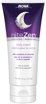 NiteZen Magnesium Body Cream with Lavender & Melatonin by Now Foods