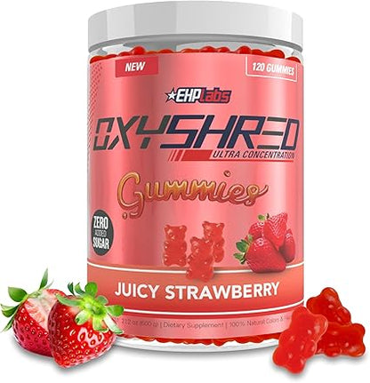 Oxyshred Gummies Juicy Strawberry by EHP Labs
