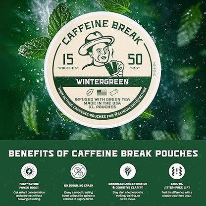 Caffeine Pouch Wintergreen 50mg by ALP Supply Co
