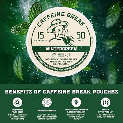 Caffeine Pouch Wintergreen 50mg by ALP Supply Co