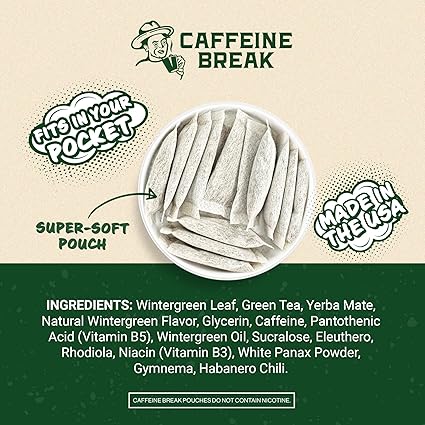 Caffeine Pouch Wintergreen 50mg by ALP Supply Co
