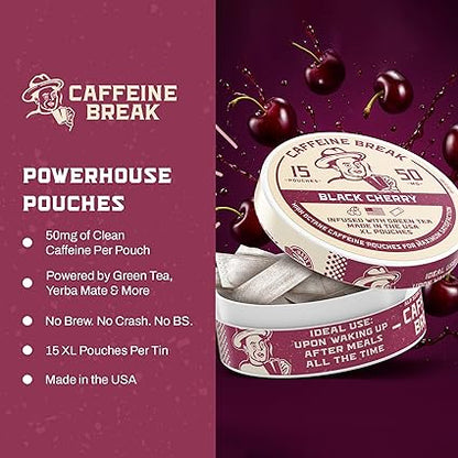 Caffeine Pouches Black Cherry 50mg by ALP Supply Co