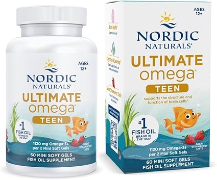Ultimate Omega Teen Strawberry Flavored Softgels by Nordic Naturals