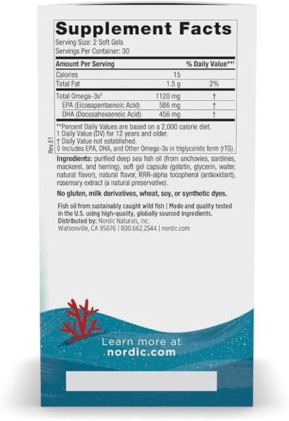 Ultimate Omega Teen Strawberry Flavored Softgels by Nordic Naturals